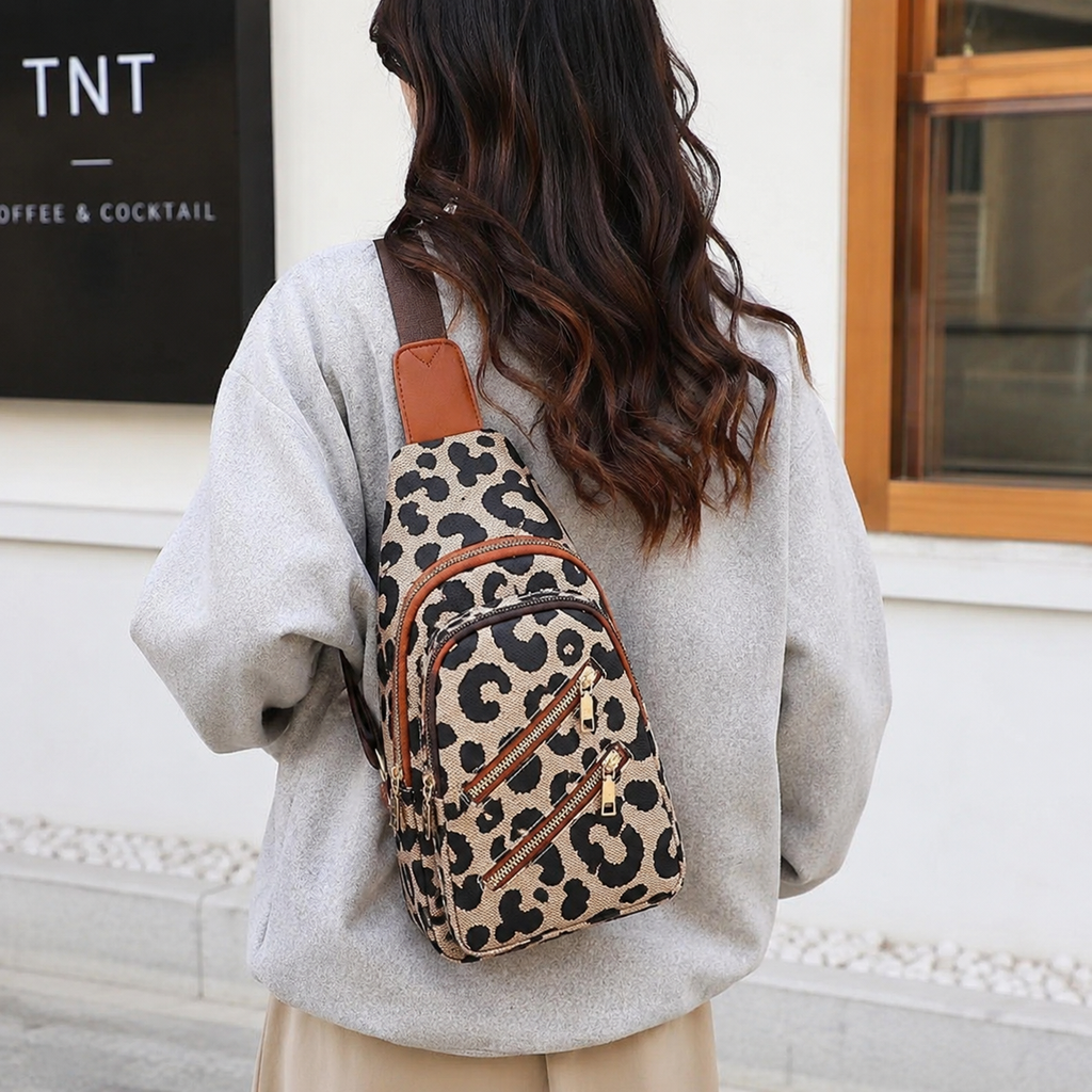 Luna Leopard™ Crossbody Sling Bag | Chic Everyday Essential